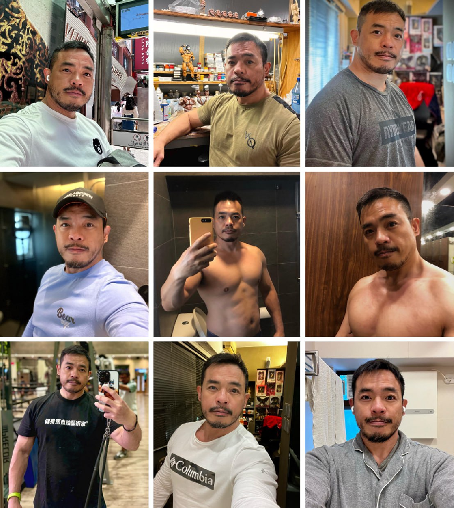 (编号A148)  #香港 男子 日常 生活 健身634张照片视频15个
