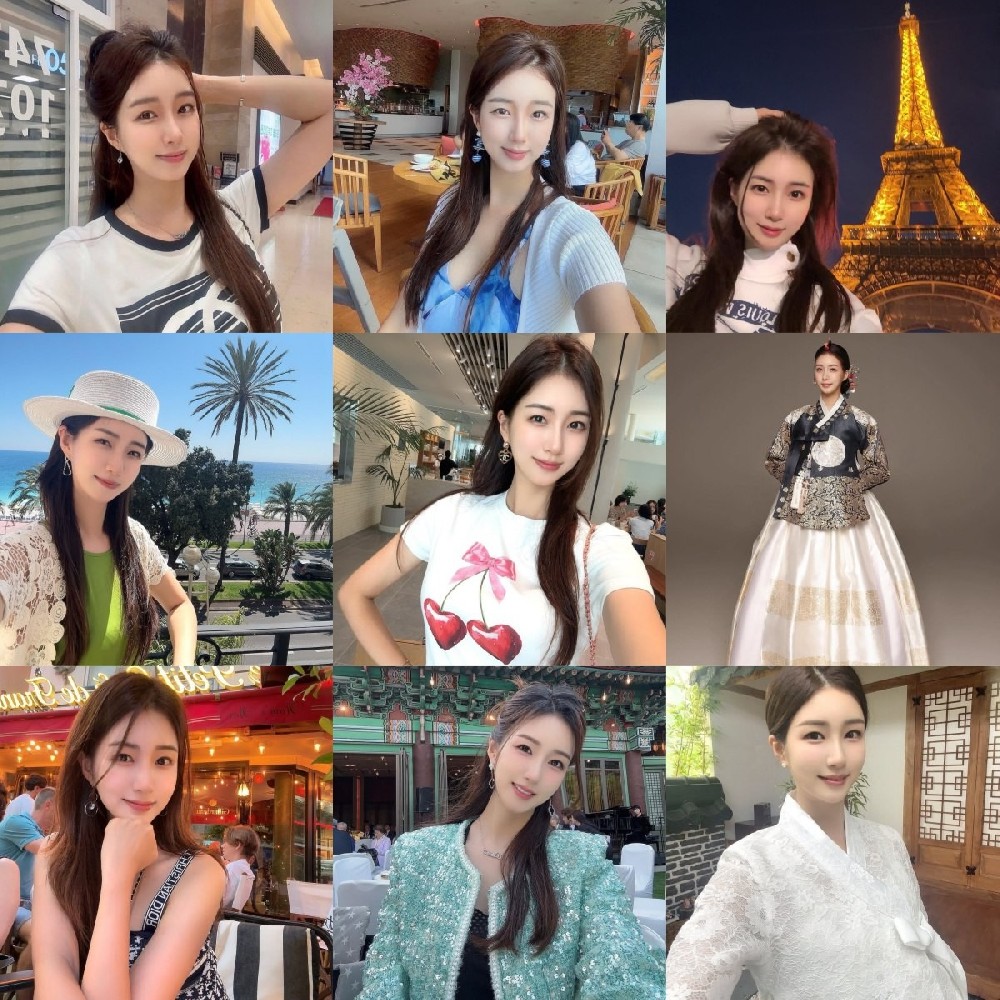 编号UU10  素材简介：#韩国   合适25至35岁人设 法国旅游  有标志性建筑物合照  自拍多 商务正装 适用于营销高端人设名媛 不同场景照片丰富 个人素材比较全 素材生活氛围接近于名媛  高端场所出入  【图片2462张  视频115个】   （带有IG持续更新）