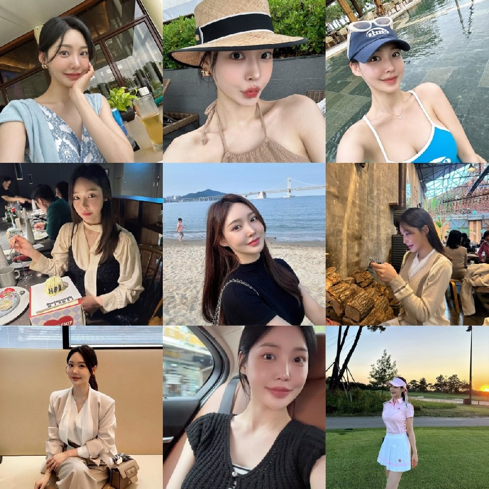 编号XH319 生活日常🌟🌟🌟🌟 #韩国 高尔夫 美女 名媛  自拍多  生活场景丰富 生活日常 旅游 风景  照片950张  视屏246个  (带IG）